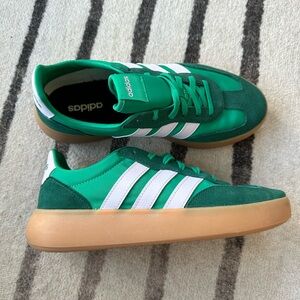 Adidas Emerald and White Shoes